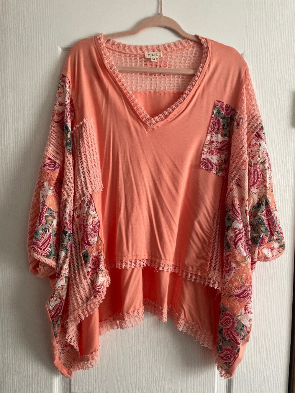 POL poncho style top
